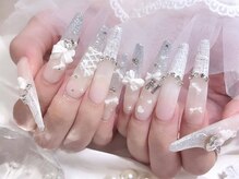 プティネイル 池袋(Puty Nail)/ロングフレンチ冬ネイル