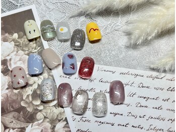 アンドヴァ ピヴォクロス店(Andova)の写真/当店アート量No.1の定額コースは何度でもこの価格!【Design◆more￥9300】お洒落は盛り盛りネイルで決まり!