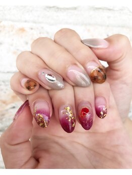 ネイルギャラリーアヴァン(NAIL GALLERY Avant)/パラジェル★ アシメネイル!