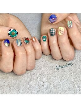 エムネイル(Ｍ)/harukanail×ぽこぽこネイル