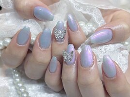 蝶々ネイル7500円