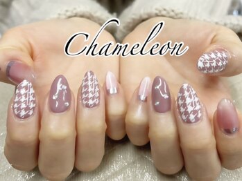 カメレオン(chameleon)の写真/《ワンカラー¥3000/定額アート¥4000~(オフ込)》何度ご来店いただいても同価格◎いつ見ても可愛い指先へ*