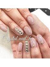 クリスタルネイル ゆめタウン博多店(CRYSTAL NAIL)/ピンクワンカラーネイル