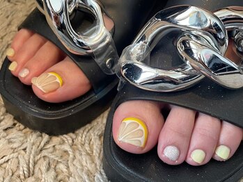 ネイルアイサロンアンドスクール リッカ(Lycka)/【フットネイル】親指ア-トコ-ス