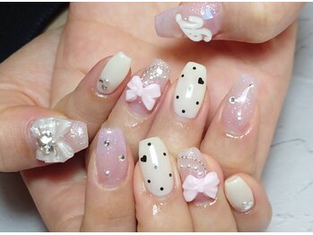 エクラ(eclat)の写真/特別な日に映えるネイルを♪愛されモテ可愛デザインで指先からワンランク上のオシャレ女性に◎