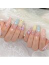 macaron color nail