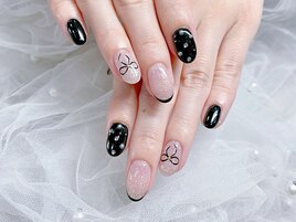 フレンチ　リボンネイル　定額