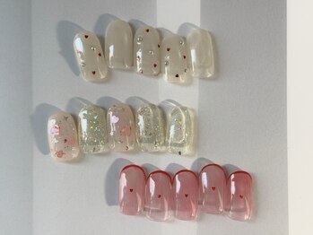 アオレ(aore)の写真/デートやバレンタイン等のイベントに◎トレンドのハートを使った”きゅん”とするデザインを豊富にご用意!!