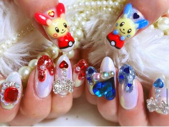 お客様オーダー推し活痛ネイル