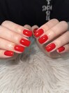 定番可愛い赤ネイル♪