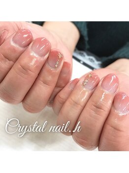 クリスタルネイル ゆめタウン博多店(CRYSTAL NAIL)/ピンクグラデーションネイル