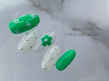 スリー(THREE)/Apr.2022/nail design