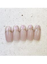 ネイルアンドまつげ リュフェール 五反田(Nail Lufaire)/うるうるフレンチ