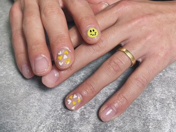 オムネイル 渋谷(HOMME NAIL)/クリアジェルネイル