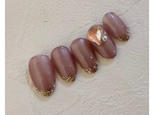 ラヴィネイル(La Vie Nail)/バレンタインネイル/大人ピンク