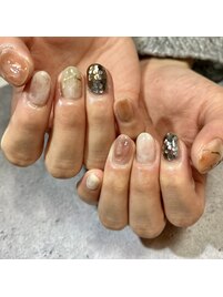 水彩ニュアンスネイル