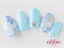 ネイルサロンアビー 北千住店(abbie)/ネモフィラブルー　￥14080