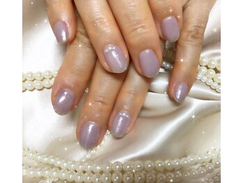 ウィズ フェリーク/シンプル上品グレーネイル