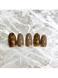 ニュアンスべっ甲ネイル