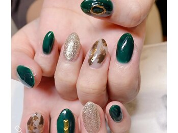 イチ 婦中店(Ichi)/ヒョウ柄ネイル