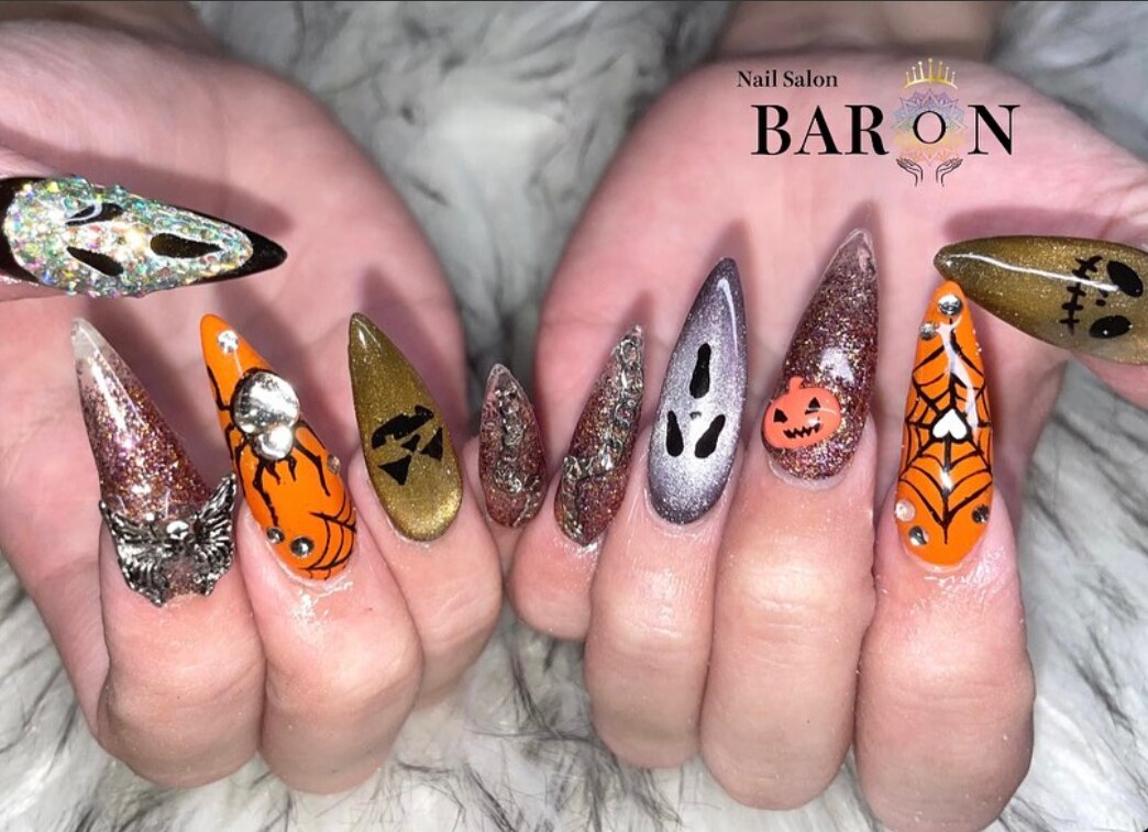 ハロウィン ネイルシール ネイル 14ピース 貼るだけ 全14種