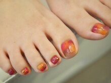 ネイルアイサロンアンドスクール リッカ(Lycka)/【フットネイル】親指ア-トコ-ス