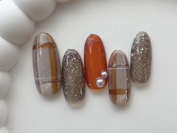 チェックネイル/7000円