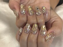 マラマネイル(Malama Nail)/グリッターラメ/ゴールド/パラ