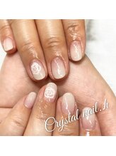 クリスタルネイル ゆめタウン博多店(CRYSTAL NAIL)/ホワイトグラデーションネイル