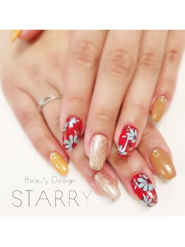 スターリー(STARRY)/フラワー 手描きアート