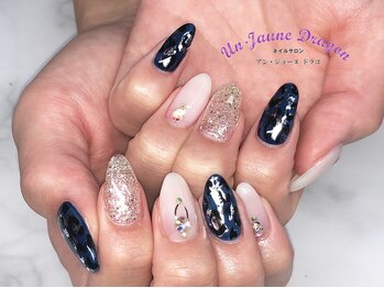 アン ジョーヌドラゴ/【自爪ネイル】レオパードネイル