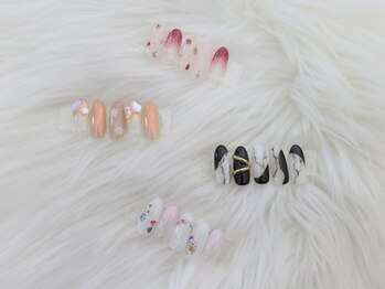 カピリナ(Kapilina)の写真/こだわりの詰まった繊細手書きアートが【定額90分】で叶う♪パーツデザインも選択可◎フィルイン取扱店