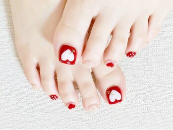 ネイルコレクション ピンク(Nail Collection Pink)/フットジェル付放題★ハート