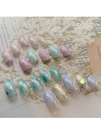 梅雨ネイル♪（島田限定アート）