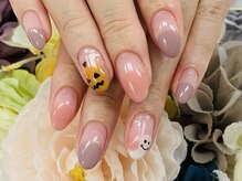 ダブルネイル(Double Nail)/【ほり】ハロウィーンネイル