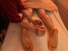 NEW!【ひと休みを、サボらない】膝下リンパ＋上半身ほぐし＆頭75分/5,100円☆