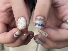 イト 藤崎店(ito)/チェック柄ネイル◎