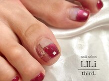 リリサード(LILi third.)/親指アート+ワンカラー