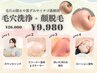 《イチゴ鼻解消》圧倒的人気No.1★透明感UP！毛穴洗浄＋顔脱毛¥9,980