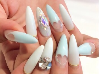 ハート 水色 渋谷 スカルプ 夏 Pg ネイルサロン ネイルズゴーゴー 渋谷店 Nailsgogo のフォトギャラリー ホットペッパービューティー