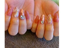 ギャンネイル(GAN NAIL)/ピンクミラーネイル