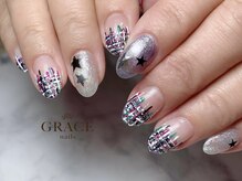 グレース ネイルズ(GRACE nails)/ツイードとスター