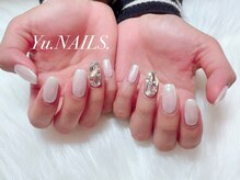 ユーネイルズ 恵比寿(Yu.NAILS.)/韓国オーロラ埋め尽くしネイル