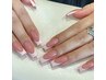 【初回ソフトジェルオフ無料】フレンチネイル￥6380
