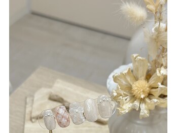 ナチュラルコットン(Natural - cotton)/リボンネイル【定額９９００円】