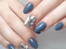 シーアンドビーネイル(C&B Nail)/ワンカラー/ストーン埋め尽くし