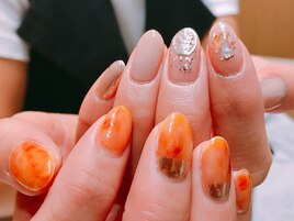 べっ甲大人ニュアンスネイル