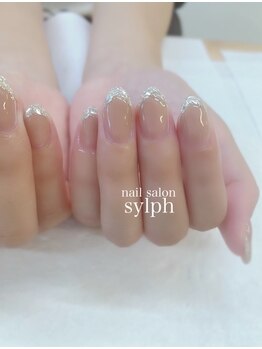 ＊ガラスフレンチnail＊