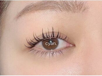シアン(Cyan)の写真/経験歴の長いスタッフの技術×持続力の高い商材を使用しエクステもまつ毛パーマも史上最高のモチを実現◎