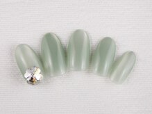 エクラン(Ecrin)/上品くすみグリーン×ビジュー